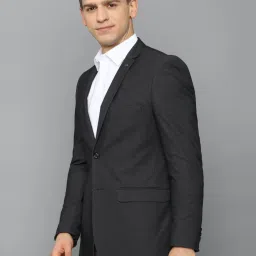 Allen Solly Grey Cotton Slim Fit Self Pattern Blazers image 3