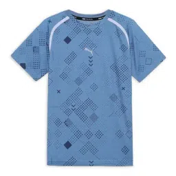 Puma Kids one8 Zen Blue & Black Printed T-Shirt-picture-34