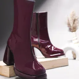 The White Pole Women's Maroon Casual Booties-picture-20