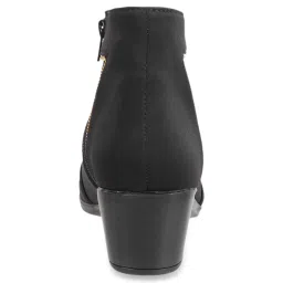 Walkway Women's Black Casual Booties image 5