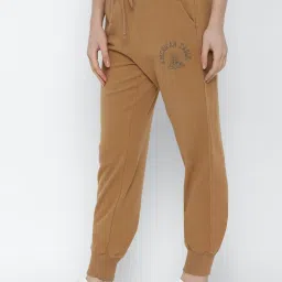American Eagle Outfitters Brown Cotton Printed Joggers image 3