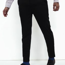 Celio Men Solid Mid-Rise Regular Fit Formal Trousers-picture-27