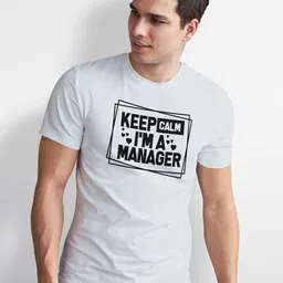 Seekbuylove Men Typography Printed Bio Finish T-shirt image 2