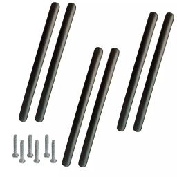 Atom CH-536-BM-12-106 304.8 mm (12 Inch) Zinc Black Matt Finish Cabinet Pull Handle (Pack of 6)-picture-9
