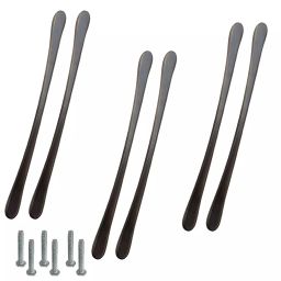 Atom CH-548-BM-12-106 304.8 mm (12 Inch) Zinc Black Matt Finish Cabinet Pull Handle (Pack of 6)-picture-12