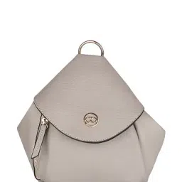 Gio Collection Grey Solid Backpack-image-17