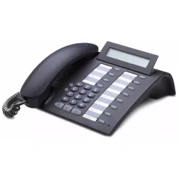 Siemens Landline Phone Black Color with LCD Display and 12 Keys, Optipoint 500 Standard image 2