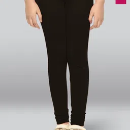 LYRA Girls Pack Of 2 Cotton Ankle-Length Leggings-image-52