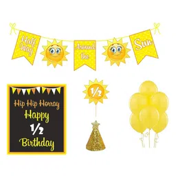 Untumble Sunshine Theme Half Birthday Decoration Kit - Pack of 24-image-2