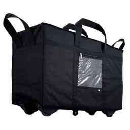 Storite Nylon 70 Cm Large Travel Duffle Bag Luggage Storage Trolley Bag Luggage Bag for Travel with Five Wheels & Front Transparent Pocket (Black, 70 x 27.5 x 45 cm)-image-35