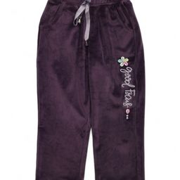 Lil Lollipop Good Focus Text Glitter Printed Pajama - Purple-picture-14