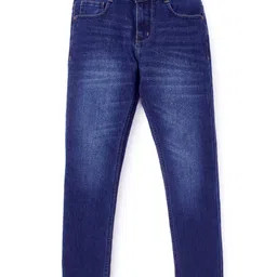 Knit N Knot Denim Mild Washed Stretchable Jeans - Navy Blue-picture-22