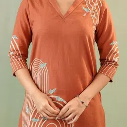 TASLIM Print A-Line Dress image 4