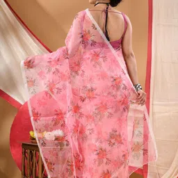 DESH BIDESH Floral Organza Saree image 2