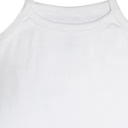 Kiddopanti Pack Of 3 Sleeveless Solid Tank Tops - White image 5