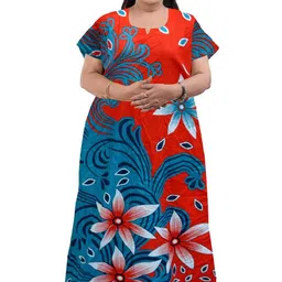 AAKARSHANA CREATION Plus Size Women Printed Cotton Nightdress-picture-36
