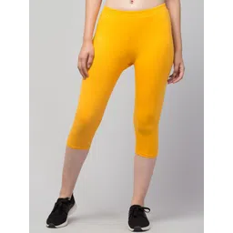 CKARFE Pack Of 2 Skinny Fit Cotton Mid Rise Capris image 4