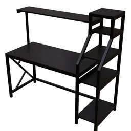 Riyan Luxiwood Big Size Study Table - Dark Brown image 5