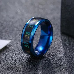 Iga collection Set Of 2 Stainless Steel Smart Temperature Finger Rings image 3