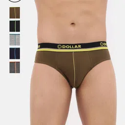 Dollar Bigboss Men's Solid Pack of 7 Super Combed Cotton Brief MDBR07-PO7-picture-31