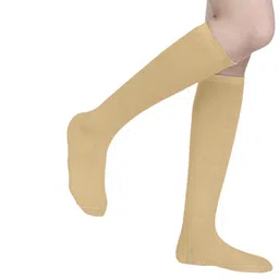 MUKHAKSH Unisex Beige Socks image 3
