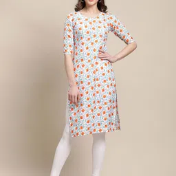 7Threads Women Pack Of 6 Ethnic Motifs Printed Daily Straight Kurtas image 5