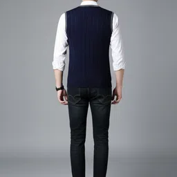 Mast & Harbour Men Cable Knit Sweater Vest image 3