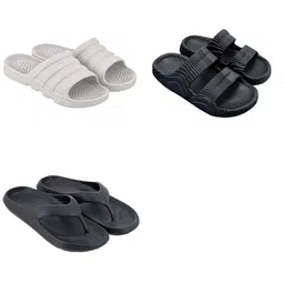 Feel alive Men Set Of 3 Ultra-Comfortable Lightweight Flip Flops-picture-34