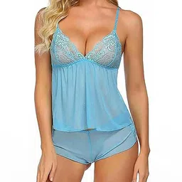 Samvar Women Blue Baby Dolls image 1