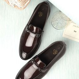 House Of Pataudi Men Formal Slip On Loafers-picture-4
