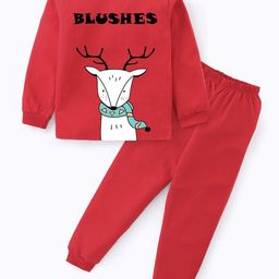 BLUSHES Kid Printed Pure Cotton Night Suit-picture-23