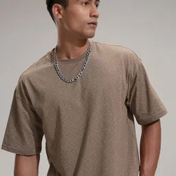 LOCOMOTIVE Men Drop-Shoulder Sleeves T-shirt-image-97