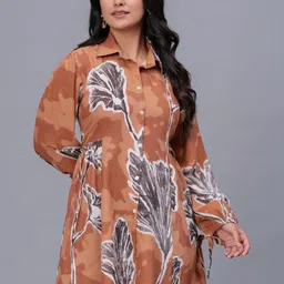 PINGAKSH Floral Print Bishop Sleeves Cotton Top image 5