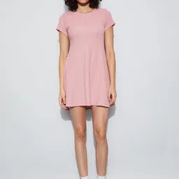 Ginger by Lifestyle Self Design Round Neck Fit & Flare Mini Dress image 1