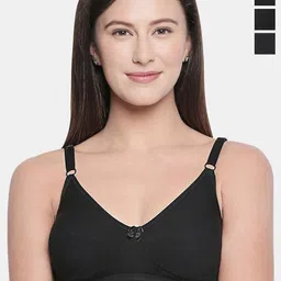 Bodycare Pack of 3 Full Coverage Cut and Sew Anti Bacterial Non Padded Bra image 1