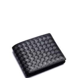 DECOROUS Men Textured Leather Two Fold Wallet image 4