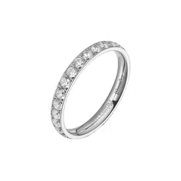 Moneekar Jewels Women Titanium Eternity Ring Cubic Zirconia Finger Ring-picture-21