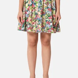 SZN Women Floral Printed Flared Skirt-picture-34