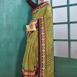 Anouk Rustic Ikat Saree-image-5