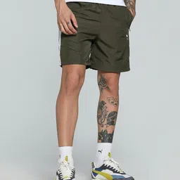 Puma Zippered Woven Men Brand Logo Printed Mid Rise Shorts-image-40