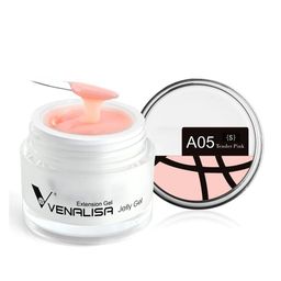 VENALISA UV Sculpture Nail Extension Hard Jelly Builder Gel - 15 ml - Tender Pink -A05 (S)-picture-2