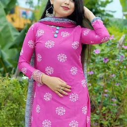 Moda Rapido Printed Viscose Rayon Unstitched Dress Material image 5