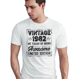 Seekbuylove Typography Printed Round Neck Short Sleeves Bio Finish Pure Cotton T-shirt-picture-41