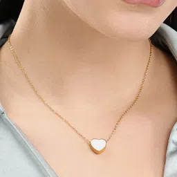 DressBerry Heart Shape Chain Necklace image 1