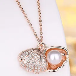 TEMORA Rose Gold-Plated Quirky Pendants with Chains image 3