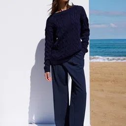 Trendyol Women Cable Knit Pullover image 5