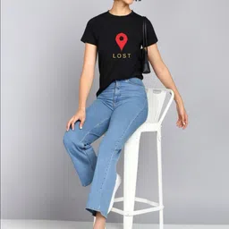 HESHA Typography Printed Round Neck Cotton T-shirts image 3