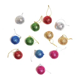 PROKART Pink & Green Glittered Premium Christmas Mixed Decorations Ornaments-picture-38