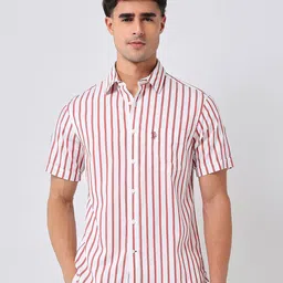U.S. Polo Assn. Vertical Striped Tailored Fit Cotton Casual Shirt-picture-13
