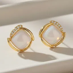 MEENAZ Geometric Studs Earrings image 4